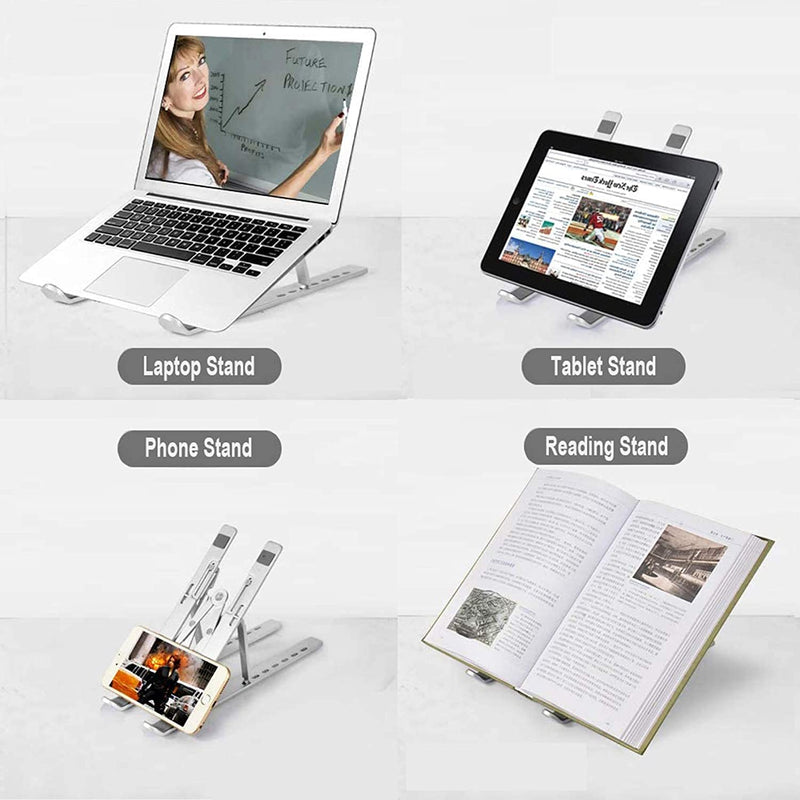 Adjustable Ergonomic Laptop Riser Foldable Portable Laptop Tablet Notebook Stand