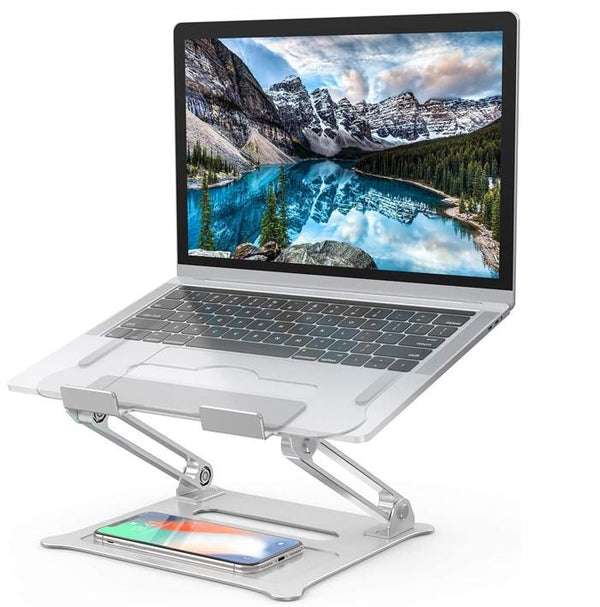 UNICORN Universal Aluminium Laptop stand, Laptop Tray Stand, Sturdy, Ventilated, Height Adjustable Laptop Stand. Vertical Laptop Stand, Ergonomic Laptop Stand Mount Foldable Laptop Stand