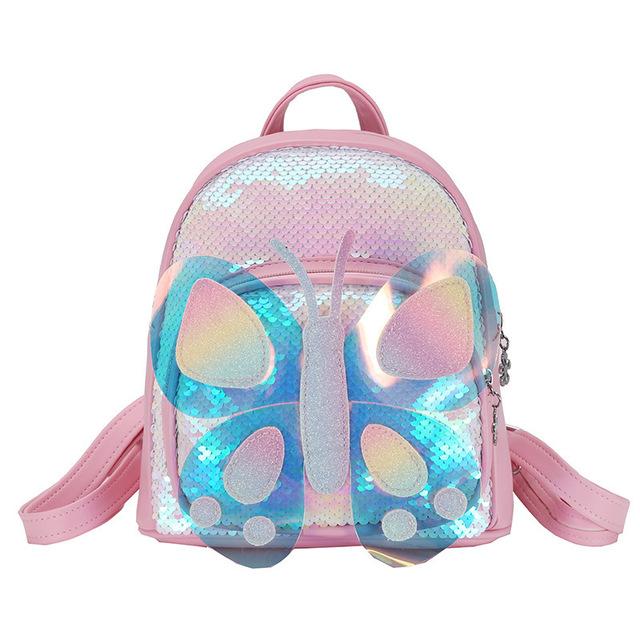 2021 Unicorn Butterfly 3D Kids Backpack with Reversible Sequins. Spacious bag for kids, brilliant rucksack for Children School Bag, Nursery Or Preschool Bag, Kids Toddlers Travel Bag in lovely colors.