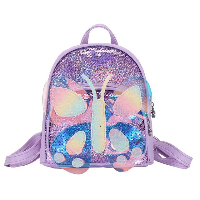 2021 Unicorn Butterfly 3D Kids Backpack with Reversible Sequins. Spacious bag for kids, brilliant rucksack for Children School Bag, Nursery Or Preschool Bag, Kids Toddlers Travel Bag in lovely colors.