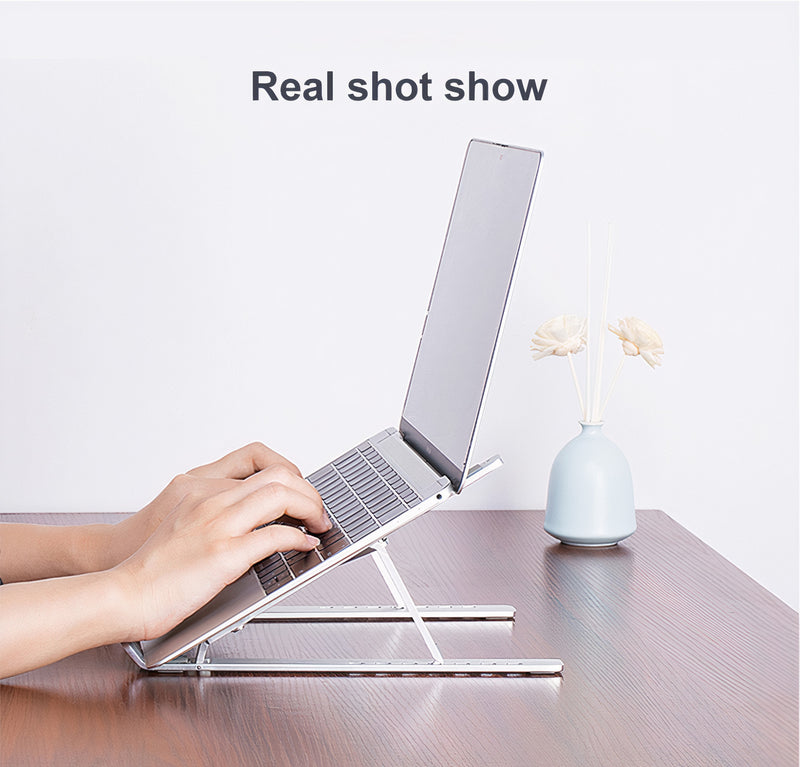 Adjustable Ergonomic Laptop Riser Foldable Portable Laptop Tablet Notebook Stand